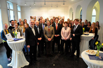 Gruppenfoto Vergabe des Deutschlandstipendiums